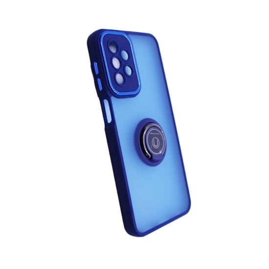 Capa com Anel de Suporte para Samsung Galaxy A23 Azul Fumado